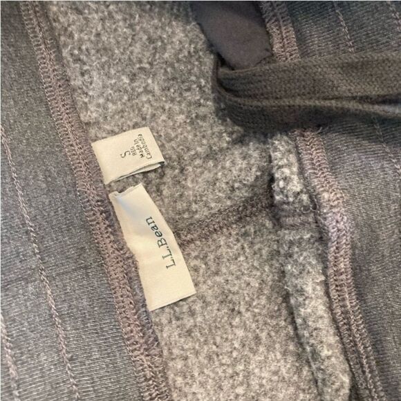 L.L. Bean 1912 Sweat Pants Straight Leg Mid-Rise Drawstring Front Pocket Grey Sm - Picture 7 of 9